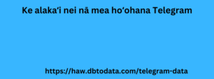 Ke alakaʻi nei nā mea hoʻohana Telegram