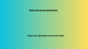 Datos de correo electrónico