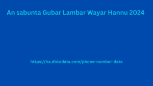 An sabunta Gubar Lambar Wayar Hannu 2024