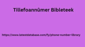 Tillefoannûmer Bibleteek