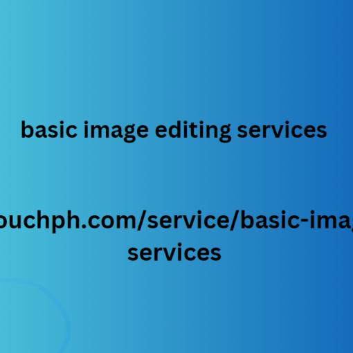 basic image editing services