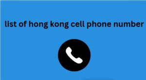 list of hong kong cell phone number