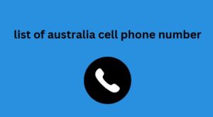 list of australia cell phone number