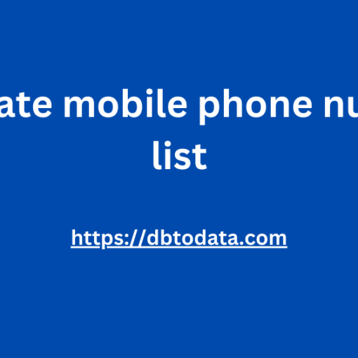 accurate mobile phone number list