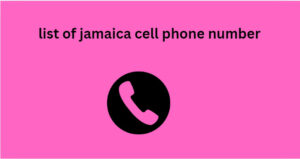 list of jamaica cell phone number