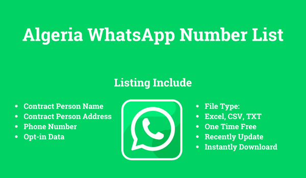 Algeria WhatsApp Number List