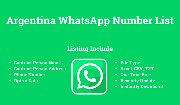 Argentina whatsapp number list​