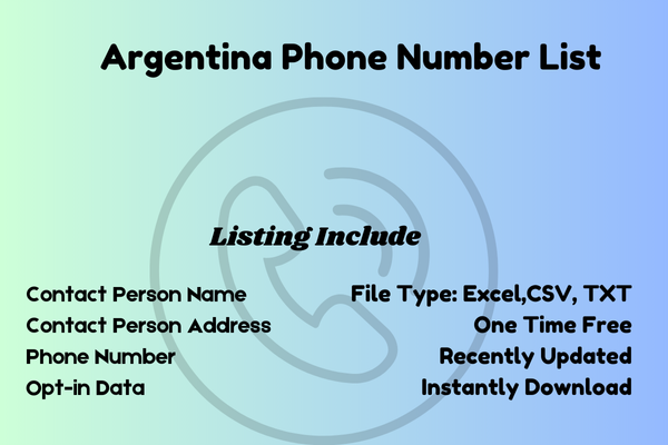 Argentina phone number list