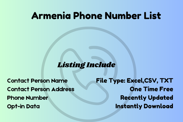 Armenia phone number list