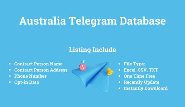 Australia Telegram Database