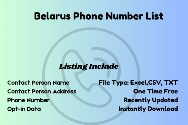 Belarus phone number list