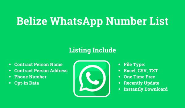 Belize whatsapp number list​