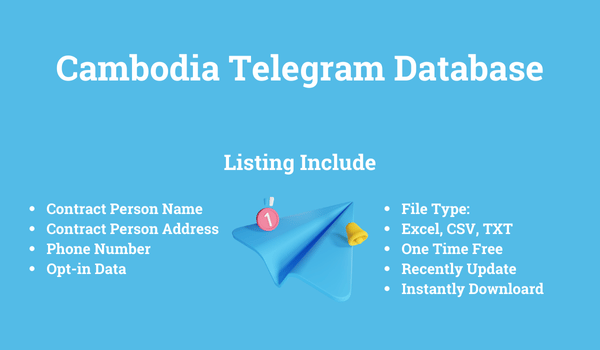 Cambodia Telegram Database