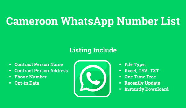 Cameroon whatsapp number