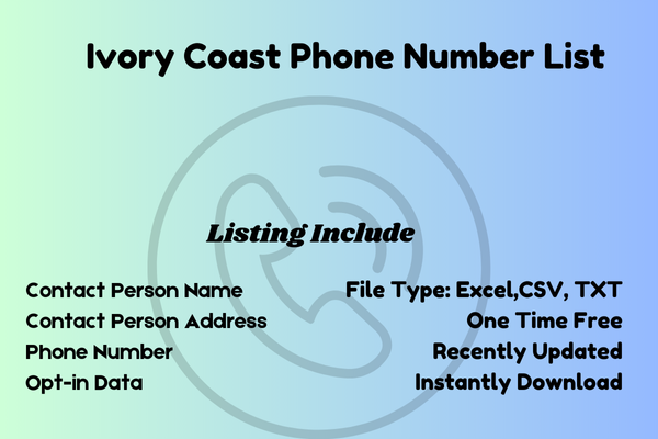 Ivory Coast phone number list