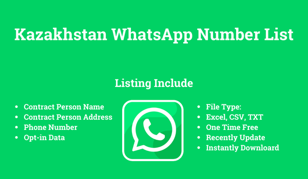 Kazakhstan WhatsApp Number List​