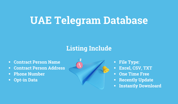 UAE Telegram Database